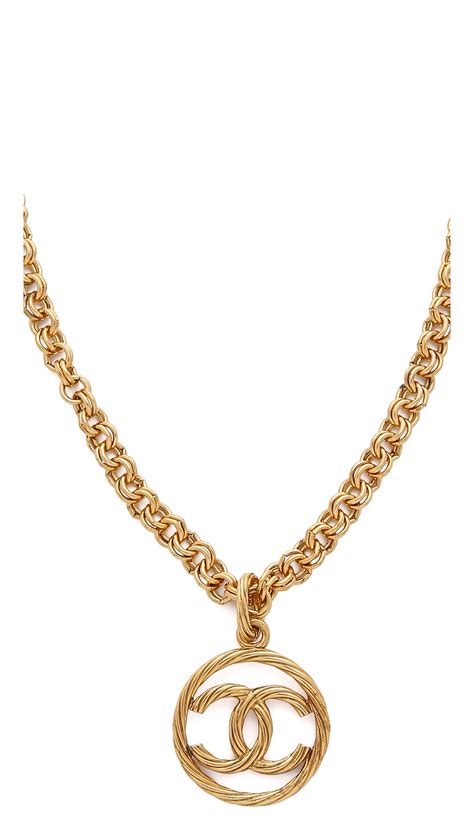 chanel necklace what goes around comes around|Chanel Gold 'CC' Loupe Necklace .